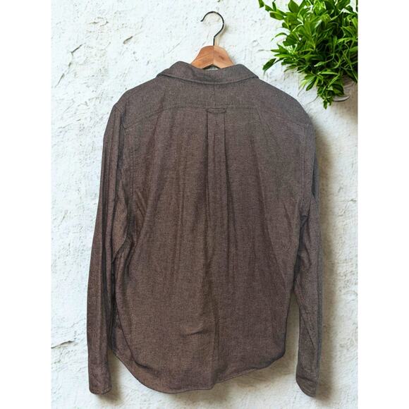 Todd Snyder Alaskan Chamois Shirt Mens M Brown Flannel Overshirt Shacket Cotton - Picture 3 of 8